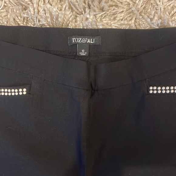 Like new Roz & Ali black dress pants sz 12 - Picture 2 of 7